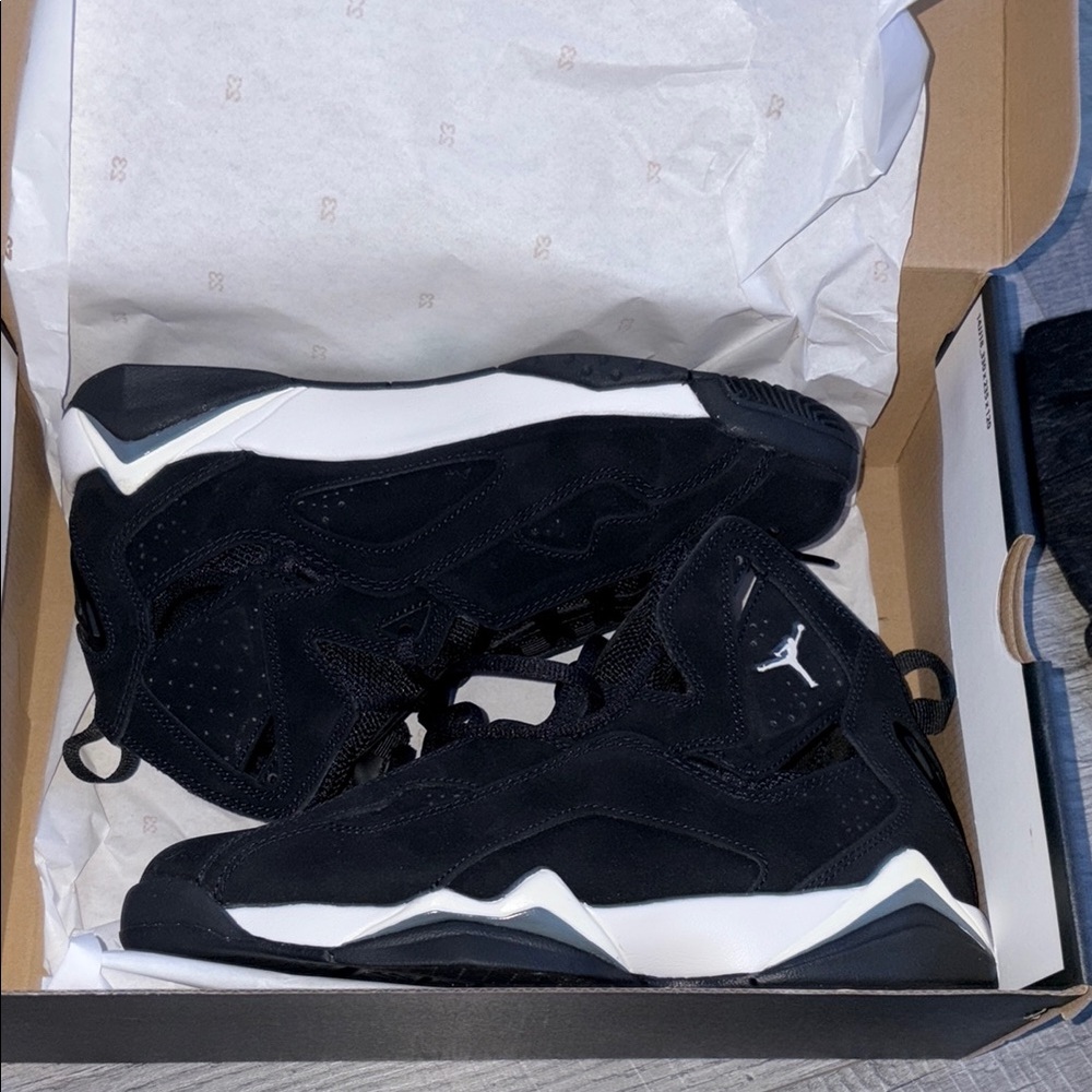 Black and White Air Jordan Sneakers